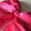 Big Bright Pink Satin Shoelace Bow