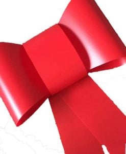 Big Red Plastic Bow