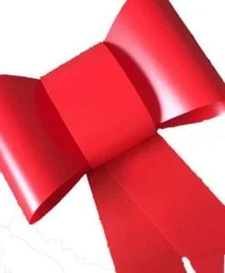 Big Red Plastic Bow