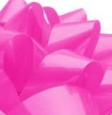 Bright Pink Pom Pom Bow