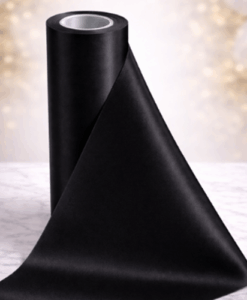 Black Wide Ribbon For Wrapping Cars - 20m