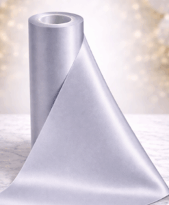 Silver Wide Ribbon For Wrapping Cars - 20m