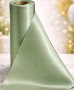 Willow Sage Green Wide Ribbon For Wrapping Cars - 20m