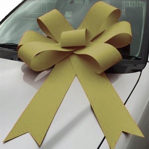 big gold car bonnet