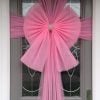 Baby Pink Door Bow is beautifully made and adds an elegant bow to your front door, windows or garage during the festive season - Order Now 01277 224622