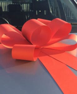 big red car bows