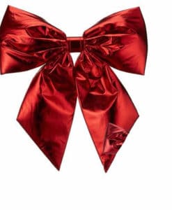 Red Lame Bow