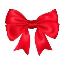 red satin bow ICON