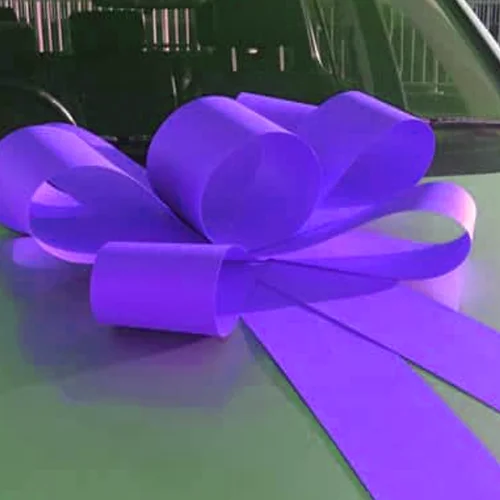 Purple Car Bonnet Bow