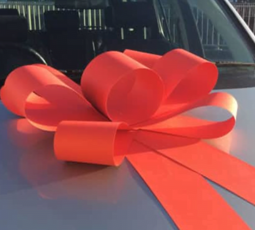 Red Bonnet Card Bow