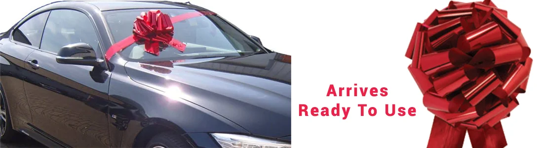 Buy Big Car Bows, Car Bonnet Bows - Arrive Ready To Use