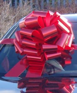 MEGA Metallic Red Giant Car Bow