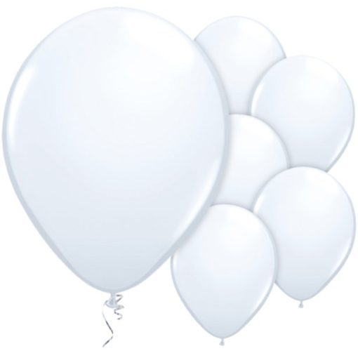 White Latex Balloons