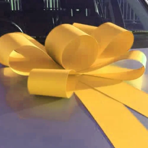 Yellow Car Bonnet Bow