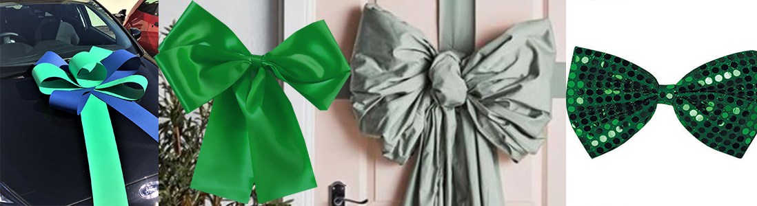 Big Green Car Bows – Green Car Bows For Birthday Gifts, Green Bows For Car Showrooms – Next Day Delivery – ARRIVES READY TO USE