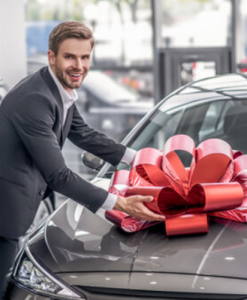 Shiny Car Bonnet Bow