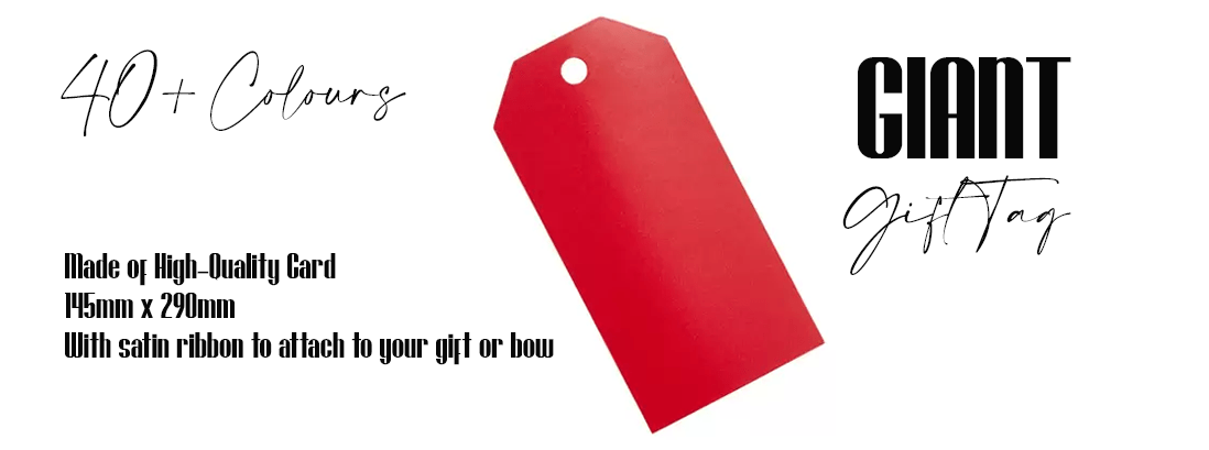 Oversized Giant Gift Tag For New Cars