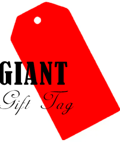 Giant Red Gift Tag For Cars