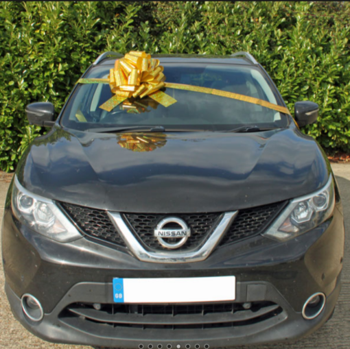 Holographic Gold Giant Car Bow