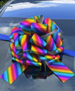Big Rainbow Car Bonnet Bow